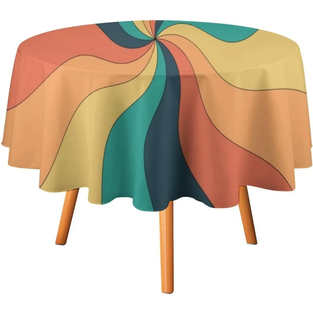 Retro Groovy Swirl Round Table - Century Textile & Sewing Supply Saskatoon Sk recension och pris