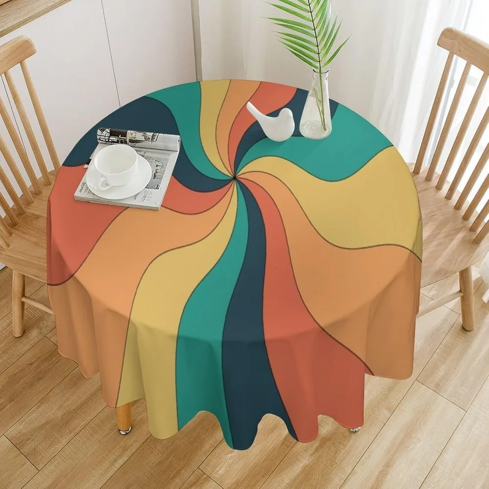 Retro Groovy Swirl Round Table - Century Textile & Sewing Supply Saskatoon Sk recension och pris