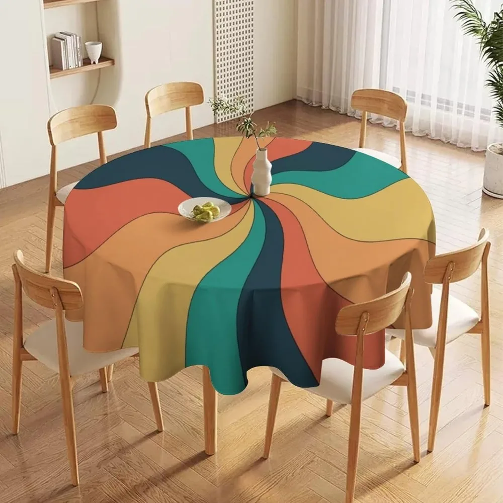 Retro Groovy Swirl Round Table - Century Textile & Sewing Supply Saskatoon Sk recension och pris