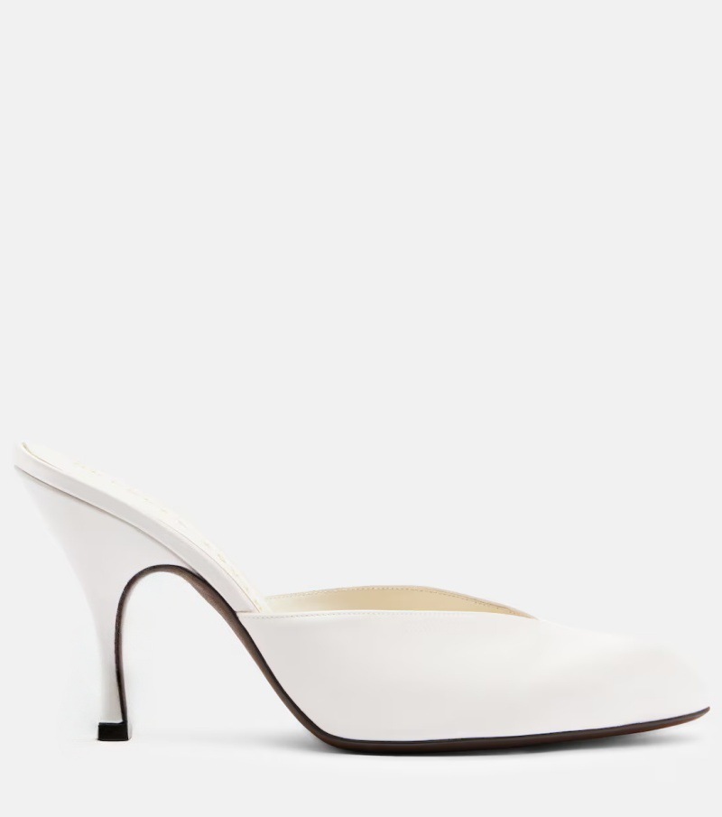 New Women Satin Mule Heels V C - Sewing New recension och pris