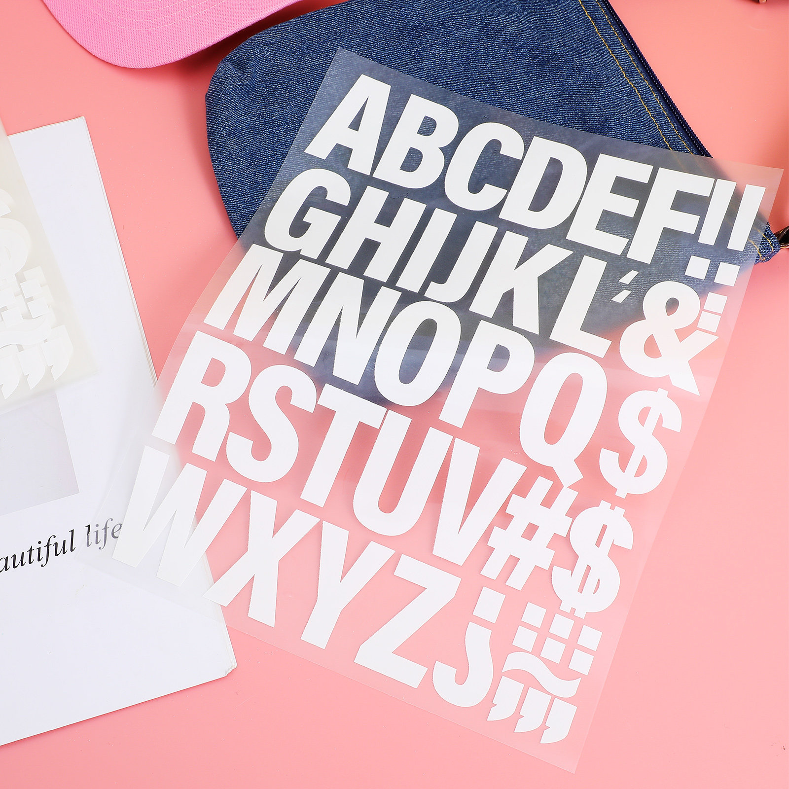 10Sheets Iron on Letters Fade  - Iron On Patch recension och pris
