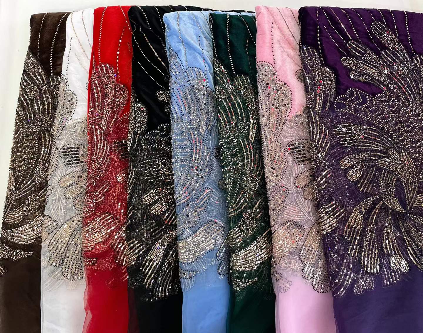 5 Yards African Applique Lace  - Sewing Velvet Fabric recension och pris