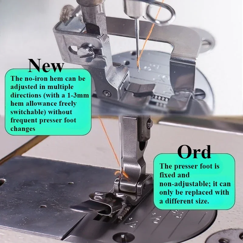 Adjustable No-Iron Hemmer Foot - Textile Sewing Machines recension och pris