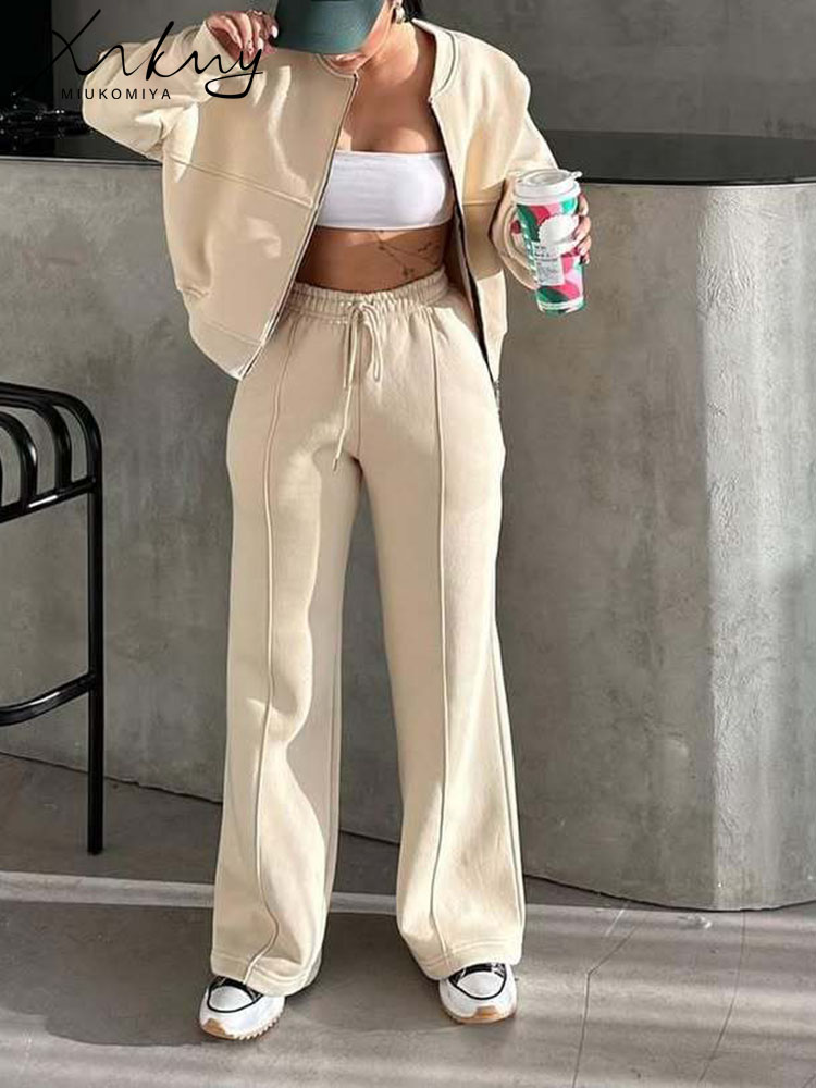 Warm Suit For Women Sweatpants - Sewing Velvet Fabric recension och pris