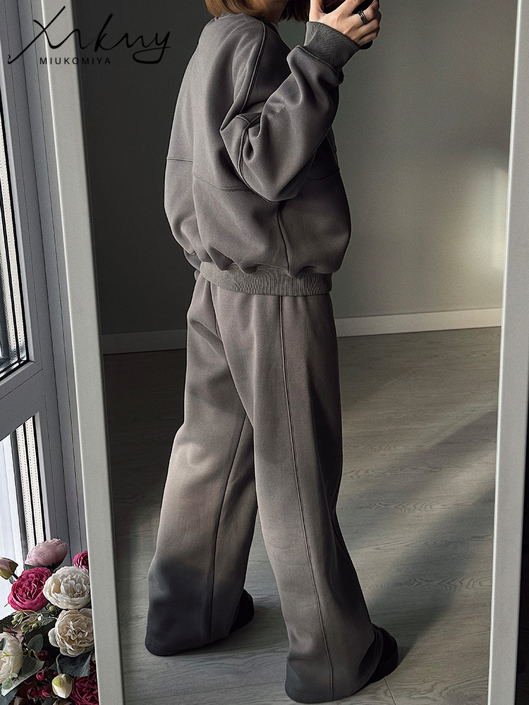Warm Suit For Women Sweatpants - Sewing Velvet Fabric recension och pris