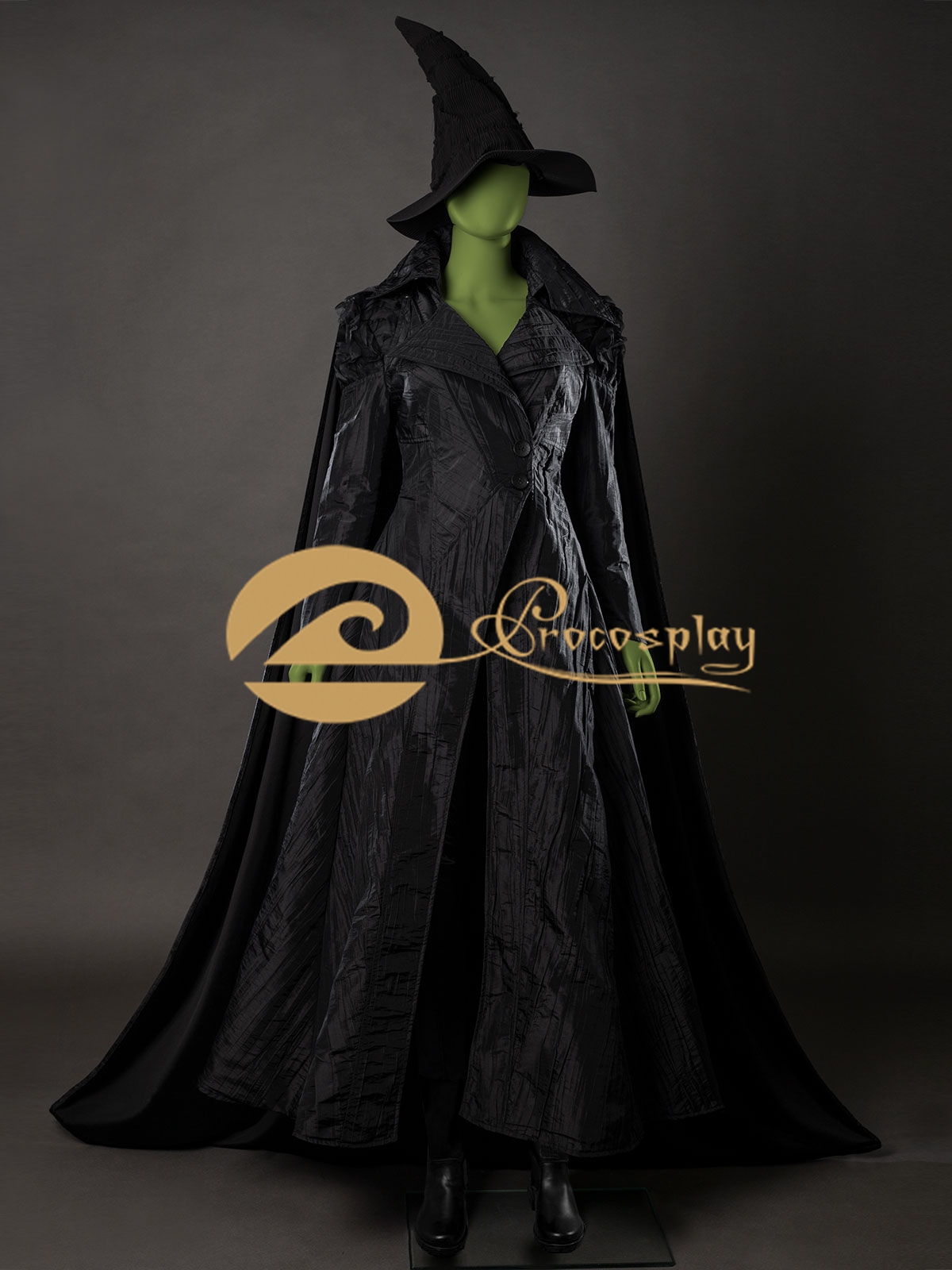 Elphaba Black Outfit Cosplay C - Sewing Velvet Fabric recension och pris